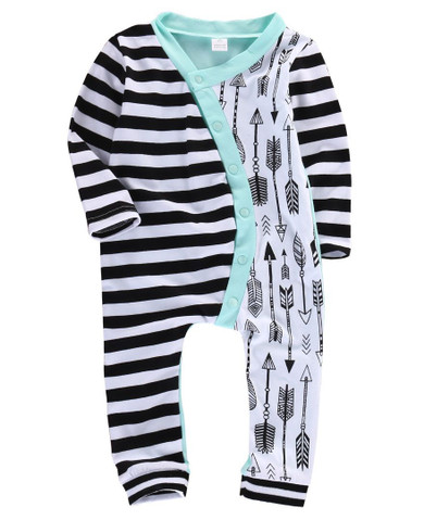Infant Baby Girl Boy Clothes Rompers Long Sleeve Stripe Cute Romper Jumpsuit Outfits Baby Boys Girls Clothes