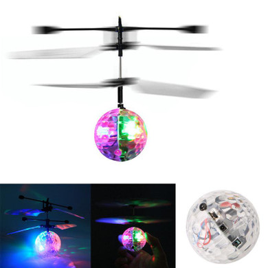 Induction Flying RC Electric Ball LED Flashing Light Toys Remote Control Aircraft RC Helicopter Flying Quadcopter Drone Kids Toy