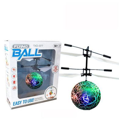 Induction flight flashing ball helicopter aircraft toy brinquedos Induction flying crystal ball toys for boy No remote controler