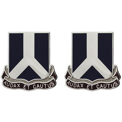394th Regiment Unit Crest (Audax Et Cautus)