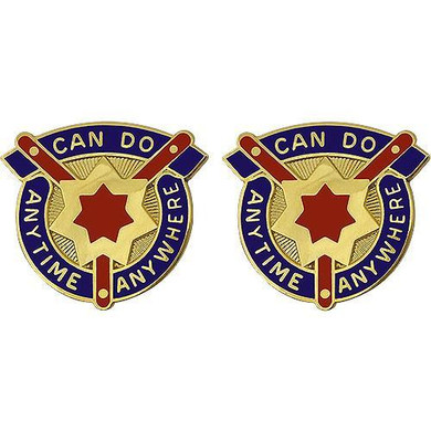 377th Theater Sustainment Command Unit Crest (Can Do Anytime Anywhere)