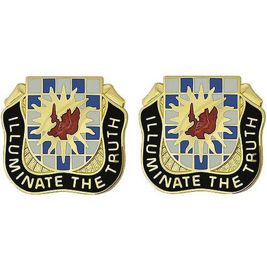 377th Military Intelligence Battalion Unit Crest (Illuminate The Truth)