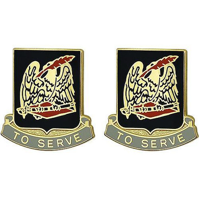 376th Finance Battalion Unit Crest (To Serve)