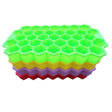 37 Ice Cubes Honeycomb Ice Cream Maker Form DIY Pops Mould Popsicle Molds Yogurt Ice Box Fridge Treats Freezer Ice Cream Tools