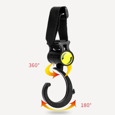 360 Rotation 2Pcs/Set Baby Stroller Storage Hooks Organizer Pram Buggy Wheelchair Hooks ABS Hanger Baby Stroller Accessories