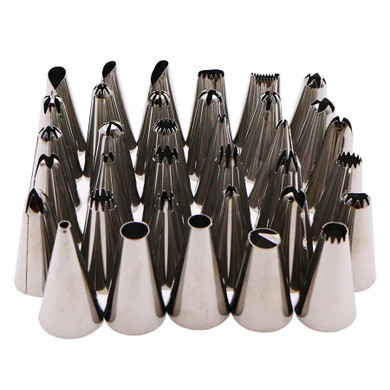 35PCS Russia Icing Piping Nozzles tulip Rose flowers Pastry Tips Cupcake maker tools Cake Decorating DIY dessert baking Nozzle