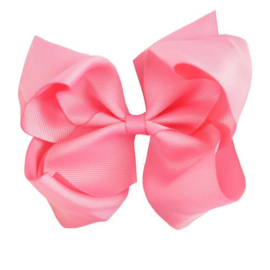 32 Pieces/lot 6" Ribbon Hair Bows With Hair Clips For Kids Girls Handmade Plain Ribbon Jumbo Bows Hair Barrette Hair Accessories