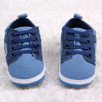 Baby Kids Boys First Walkers Lace-Up Sports Shoes Newborn Bebe Toddler Soft Bottom Anti-slip Footwear