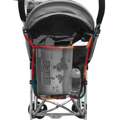 Baby Hanging Bag Stroller Organizer Mesh Storage Bag Stroller Accessories Large Capacity Mummy Diaper Bag 30x30 cm