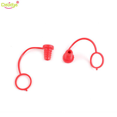 Delidge 2 pcs/set Hanging Button Type Wine Bottle Stopper Anti-lost Silicone PreservationBottle Stoppers Wine Champagne Stopper