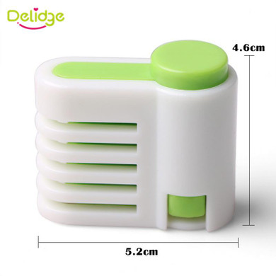 Delidge 2 pcs /lot 5 Layers Bread Slicer Food-Grade Plastic Cake Bread Cutter 5 Levers Cutting Bread Knife Splitter Toast Slicer