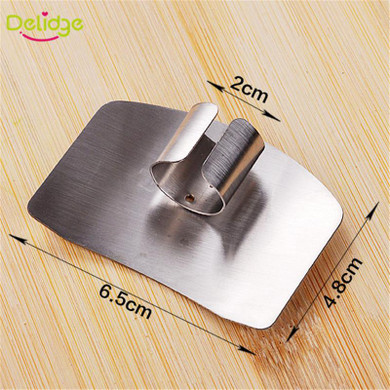 Delidge 1PC Finger Guard Protect Finger Hand Not To Hurt Cut Stainless Steel Hand Protector Knife Cutting Finger Protection Tool