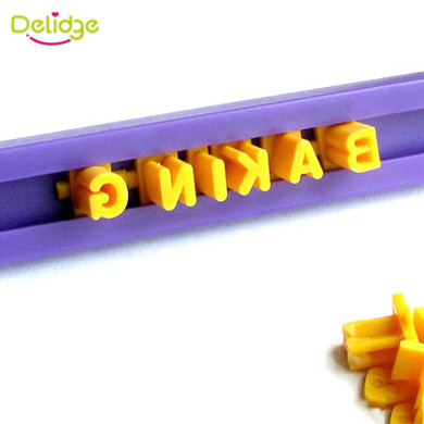 Delidge 1 Set 26 English Letter Cookie Mold Printing Symbol Stamp Biscuit Cookie Cutter Cake Fondant Mold DIY Baking Tools