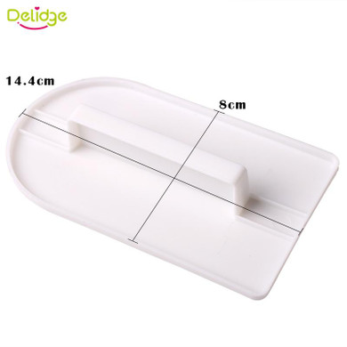 Delidge 1 pcs Plastic Cake Smoother Polisher Tools Cake Decorating Smoother Fondant Sugarcraft Cake Spatulas DIY Baking Tools