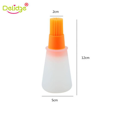 Delidge 1 pc Silicone Oil Brush Baking Brushes Liquid Oil Pen Cake Butter Bread Pastry Brush BBQ Utensil Safety Basting Brush