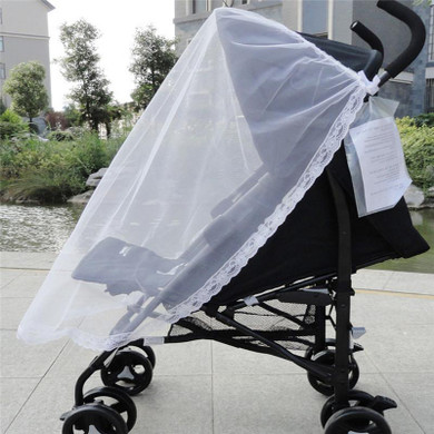 Delicate Cute Baby Stroller Pushchair Mosquito Insect Net Safe Infants Protection Mesh Stroller Accessories Mosquito Net