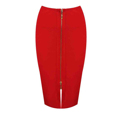 DEIVE TEGER new arrival pencil skirt New Bandage Skirt Women Knee-Length zipper black Skirts HL2383