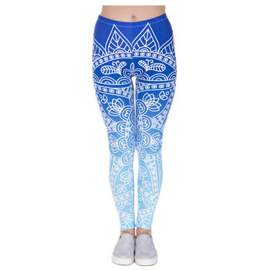 DDK5-4 High Quality Women Legins Mandala Ombre Blue Printing Legging Fashion Casual High Waist Woman Leggings DDK5-4 High Quality Women Legins Mandala Ombre Blue Printing Legging Fashion Casual High Waist Woman Leggings