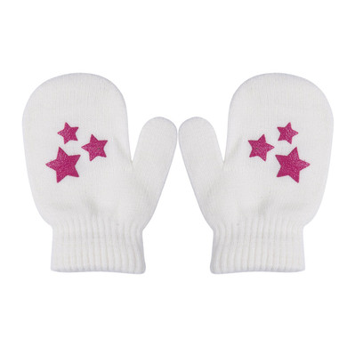Lovely Heart Children Star Soft Boys Warm Mittens Gloves Pattern 2017 Stylish Knitting