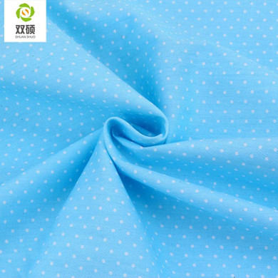 Bule Color Patchwork Cotton Fabric Fat Quaters Tilda Cloth Quilting Patchwork Fabrics For Sewing Doll Choth 4pcs/lots 40*50CM