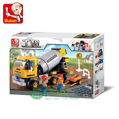 Building Blocks Sluban 296Pcs cement mixers ruban blocks to the new project Fancy toys action figure Bricks Toys for children