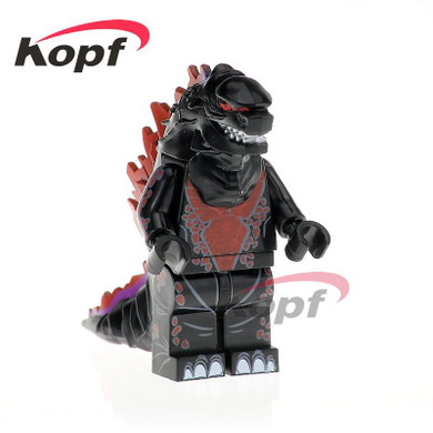 Building Blocks Single Sale American Science Fiction Monster Movie Super Heroes Lava Crystal Godzilla Toys for children PG0001