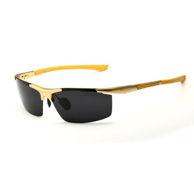 VEITHDIA Aluminum Magnesium Men Sunglasses Polarized Men Coating Mirror Driving Sun Glasses LM58
