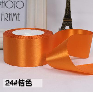 Free shipping (25 yards/roll) 2" 50mm Single Face Satin Ribbon Webbing Wedding Party Festive Decaration Gift Christmas Ribbon