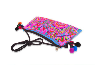 Free Shipping !National trend handmade fabric embroidery embroidered bags shoulder messenger bag day clutch