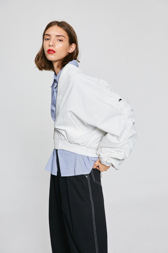 Embroidery Bomber Jacket OU0777