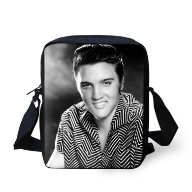 ELVISWORDS Cartoon Elvis Presley Shoulder Bag 3d Singer Character Children Students School Bags Set Kids Satchels Bookbag Gifts