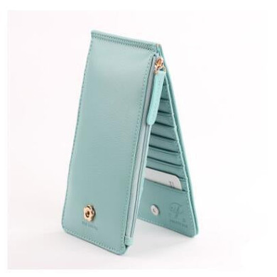 Elvasek hot women wallets solid pu eather wallet women's long purse card holders clutches card holder bolsas wallets DH0137