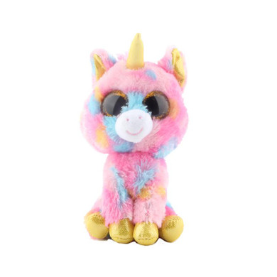 Elsadou Ty Beanie Boos Stuffed &amp; Plush Animals Pink Unicorn Doll Toys For Children