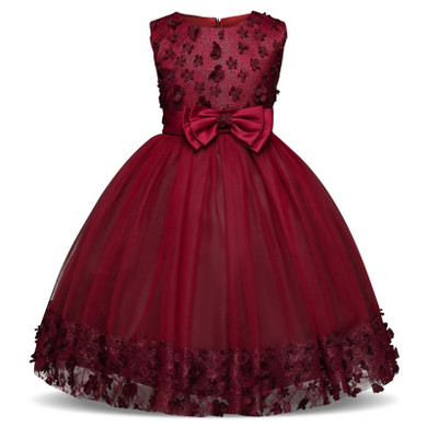 Girls Dress Pink Party Sleeveless Princess Dresses Kids Clothes Christmas Birthday Wedding Dress Tutu Dresses For Girls Costume