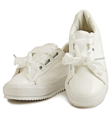 Girls Dream Ribbon Lace - White