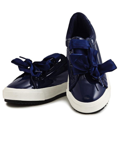 Girls Dream Ribbon Lace - Navy