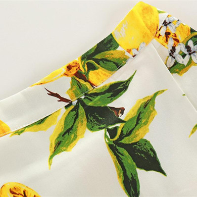 Girls Clothing Set Lemon Printed Brand Shirt + Skirt Suit Girls Clothes Kids children clothing Outfit Spring Summer Clothes Set