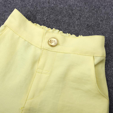 Girls Clothes Set 2017 Summer Baby Sleeveless Tops + Shorts Suits Kids Girls Outfits Chiffon Ruffle 2pcs Children Clothing Set
