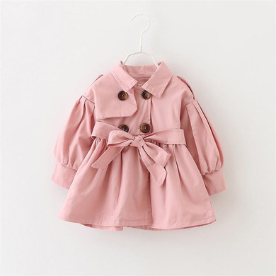 Newborn Baby Girl Clothes 2017 Autumn Bow Coat Infant Clothes For Children Outwear Baby Girls Fashion Winter Clothing Baby Coats