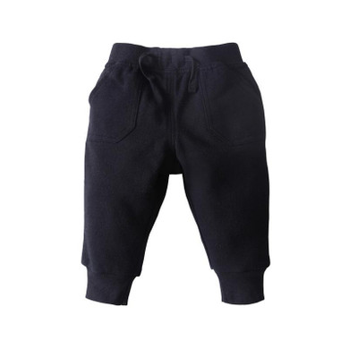 Newborn Baby Boys Girls Pants 2017 New Autumn Solid Casual Middle Elastic Waist Black Pants 0-2T Baby Boys Girls Trousers 4p089