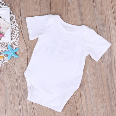 Newborn Baby Boys Girls Bodysuit Cotton Letter Short Sleeve Infant Boy Girl Jumpsuit Kids Clothes Outfit Cute