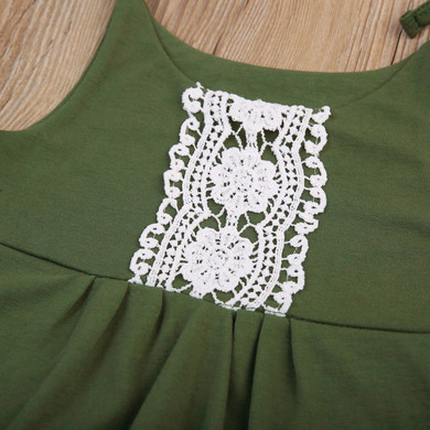 Newborn Baby Boy Girl Sleeveless Lace Jumpsuit Romper Outfits Sunsuit Clothes Set 0-24M