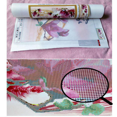 Round crystal Cross Stitch picture Diamond Embroidery flower and plant home decor Diamond painting moasic floral picture pastes