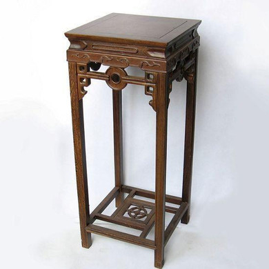 Rosewood handicraft flower wood carving ornaments wings Home Furnishing large wooden flower base