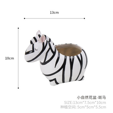 Roogo 6Design Modern Cartoon Succulent Planter Pot Resin Creative Handicraft Animals Kawaii Shape Desktop Decoration Flower Pots