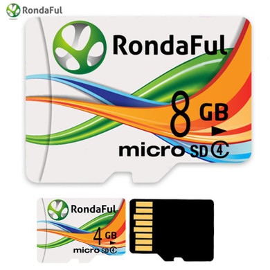 Rondaful Full Capacity c4 Memory Card 8GB Micro Sd Card 4GB Class 4 Microsd Card High Speed for Phones MP3 Memory Card