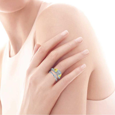 JQUEEN Brand Jewelry 1.25ct Cubic Zirconia Stone Skull Ring 925 Sterling Silver Rings for Women set Wedding Engagement Jewelry JQUEEN Brand Jewelry 1.25ct Cubic Zirconia Stone Skull Ring 925 Sterling Silver Rings for Women set Wedding Engagement Jewelry