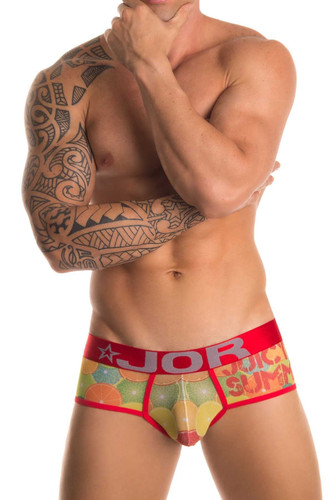 Jor Printed Orange Brief