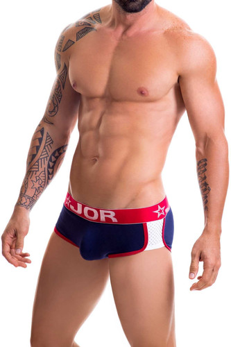 Jor Navy-Blue/Red Munich Brief