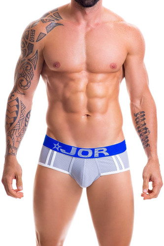 Jor Gray/Blue Electro Jockstrap